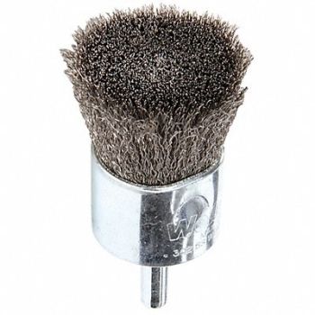 WEILER Crimped Wire End Brush Stainless Steel, 2FZ08