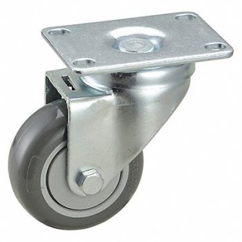 GRAINGER APPROVED NSF-Listed Plate Caster Swivel 250 lb., 2G041