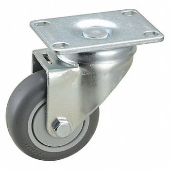 GRAINGER APPROVED NSF-Listed Plate Caster Swivel 210 lb., 2G053
