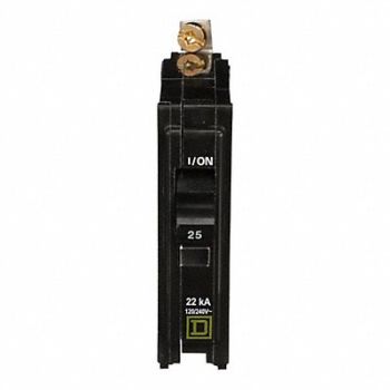 SQUARE D Circuit Breaker 25A Bolt On 120/240V 1P, 2GLD3