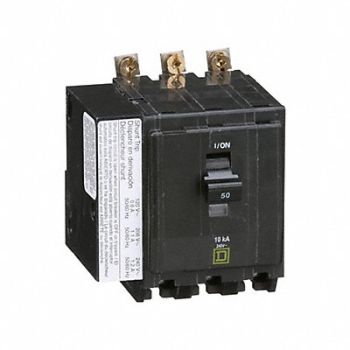 SQUARE D Circuit Breaker 50A Bolt On 120/240V 3P, 2GLN3