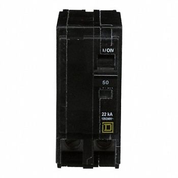 SQUARE D Circuit Breaker 50A Plug In 120/240V 2P, 2GLV5