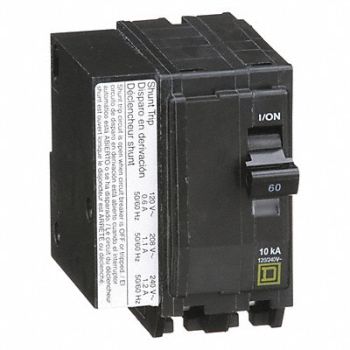 SQUARE D Circuit Breaker 60A Plug In 120/240V 2P, 2GLV9