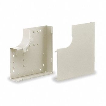 HUBBELL WIRING DEVICE-KELLEMS Flat Elbow Ivory Steel Elbows, 2GMA4