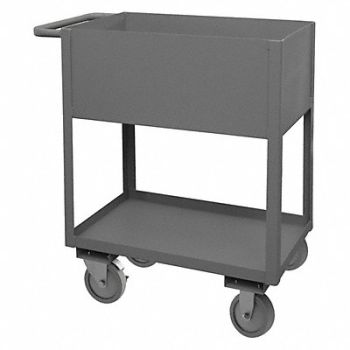 GRAINGER APPROVED Utility Cart 1 200 lb Steel, 2GMH9