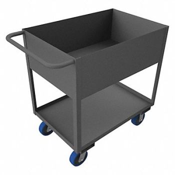 GRAINGER APPROVED Utility Cart 3 600 lb Steel, 2GMJ2