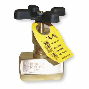 APOLLO Globe Valve 1/2 Brass FNPT 5000 psi, 2GMZ8