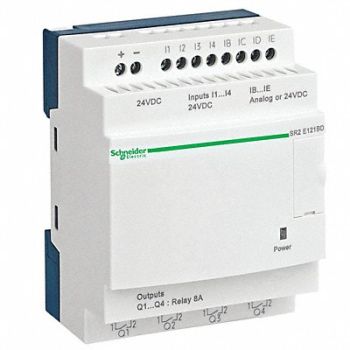SCHNEIDER ELECTRIC Logic Relay 24VDC Without Display, 2GNK7