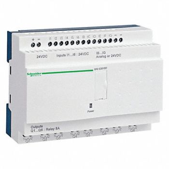 SCHNEIDER ELECTRIC Logic Relay 24VDC Without Display, 2GNL1