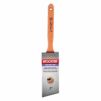 WOOSTER Paint Brush 2 in Angle Sash Nylon Soft, 2GTR2