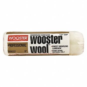 WOOSTER Paint Roller Cover 9 In Nap 1/2 In, 2GTT1
