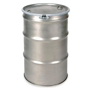 GRAINGER APPROVED Transport Drum Silver 16ga 1.5mm, 2GTY9