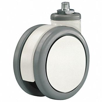 GRAINGER APPROVED Twin-Wheel Threaded Stem Caster 4, 2GU86