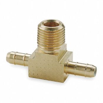 PARKER Branch Tee 0.250 In Tube Size Brass, 2GUK9