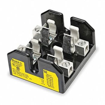 BUSSMANN Fuse Block 61 to 100A T 2 Pole, 2GWC3