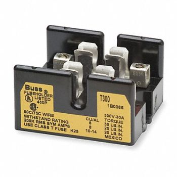 BUSSMANN Fuse Block 61 to 100A T 2 Pole, 2GWC1