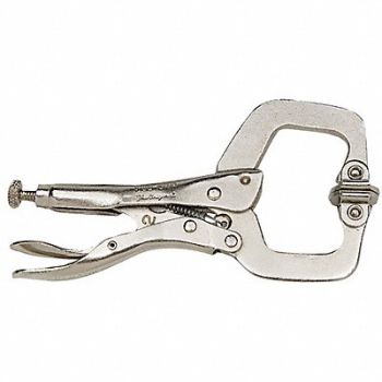 IRWIN VISE-GRIP Locking C-Clamp 1-5/8 Cap 1-1/4 Throat, 2H125