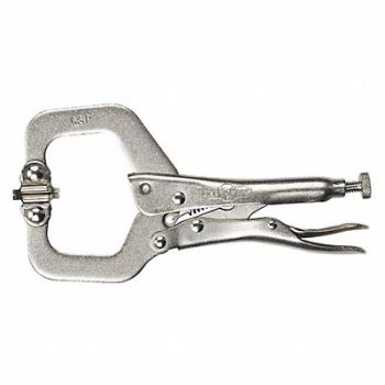IRWIN VISE-GRIP Locking C-Clamp 6 2-1/8Cap 1-1/2 Throat, 2H127