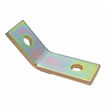 GRAINGER APPROVED Angle Connector - Open Closed Steel, 2HAE7