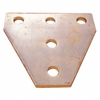 GRAINGER APPROVED Tee Plates Steel, 2HAJ2