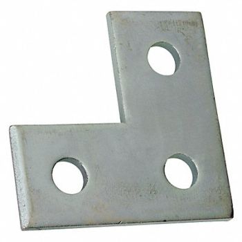 GRAINGER APPROVED Corner Plates Steel, 2HAK4