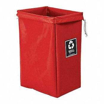 ROYAL BASKET TRUCKS Enviro Hamper Bag 30 gal Red Vinyl, 2HEH8
