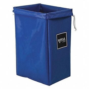 ROYAL BASKET TRUCKS Hamper Bag 30 gal Blue Vinyl, 2HEJ1