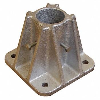 GRAINGER APPROVED Socket Mounting Base Single L 5 In, 2HER7