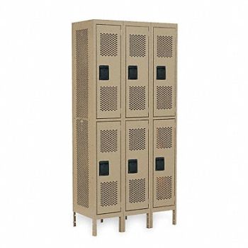 GRAINGER APPROVED Lckr 2x3Lckr Tan 78 x36 x18 UnAssm, 2HFL7