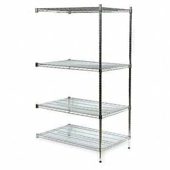 GRAINGER APPROVED Wire Shlv Unit Cap 600 lb 36inx63inx48in, 2KPC8