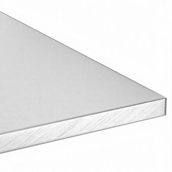 GRAINGER APPROVED Aluminum Plate 6061 12 in Overall L, 2HGP3