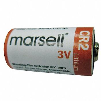 GRAINGER APPROVED Battery Lithium Size CR2 3VDC PK2, 2HPC7