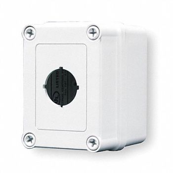 HOFFMAN Pushbutton Enclosure 30mm 1 Hole Plastic, 2HRV6