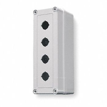 HOFFMAN Pushbutton Enclosure 22mm 8.74 in H, 2HRW4