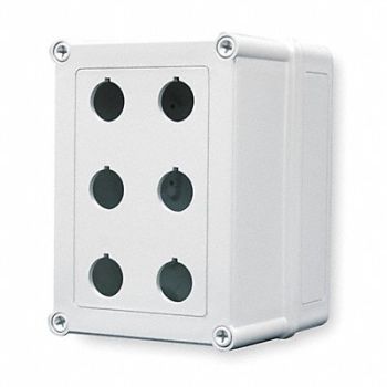 HOFFMAN Pushbutton Enclosure 22mm 6.65 in H, 2HRW5
