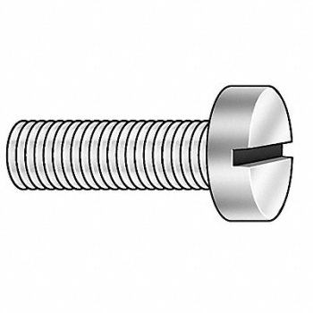 GRAINGER APPROVED MS 1/4 -20 Zinc Plated 1 L 100PK, 1HA77