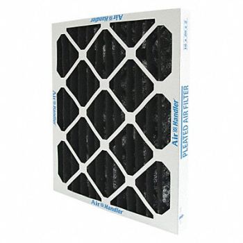 AIR HANDLER Odor Removal Pleated Air Filter 24x24x1, 2JUR5