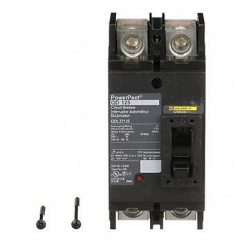 SQUARE D Circuit Breaker 125A 2P 240VAC QD, 2JWY1