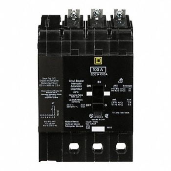 SQUARE D Circuit Breaker 100A Bolt On 277/480V 3P, 2JWY5
