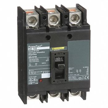 SQUARE D Circuit Breaker 150A 3P 240VAC QD, 2JXG2