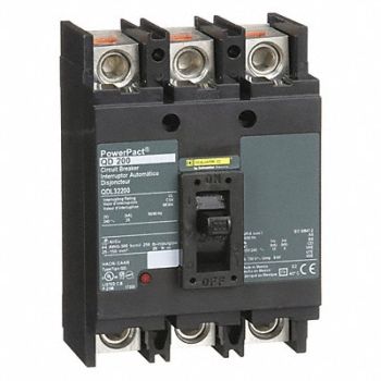 SQUARE D Circuit Breaker 200A 3P 240VAC QD, 2JXH2