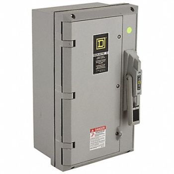 SQUARE D Safety Switch 600VAC 3PST 30 Amps AC, 2JXU7