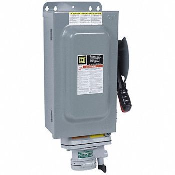 SQUARE D Safety Switch 600VAC 3PST 60 Amps AC, 2JYT4