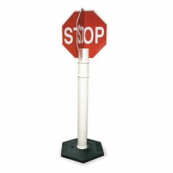 CORTINA 4-Way Stop Sign with Base 56 x 11 Red, 3LWE3