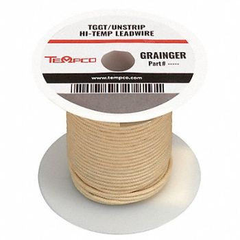 TEMPCO High Temp Lead Wire 10AWG 250ft Natural, 3GRL2