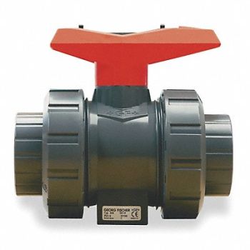 GF PIPING SYSTEMS PVC Ball Valve Union Socket/FNPT 2 in, 2KE51