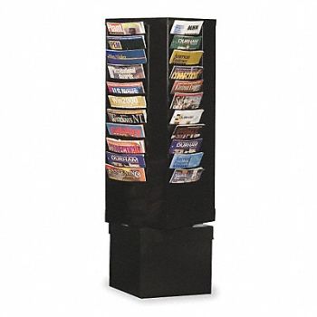 DURHAM MFG Magazine Display 44 Compartments Blk, 2KEG1