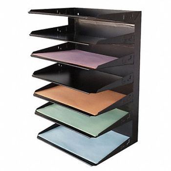 GRAINGER APPROVED Letter Tray Steel 7 Horizontal, 2KEK8