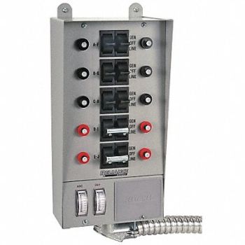 RELIANCE Manual Transfer Switch 30A 125/250V, 2KEP6