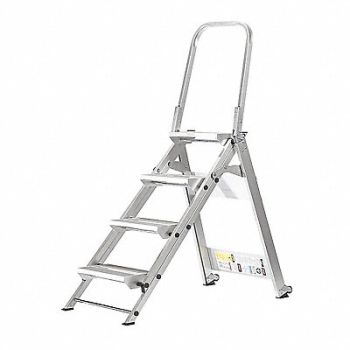 XTEND + CLIMB Utility Step Stool 54inH 375lb Cap, 2KFG6